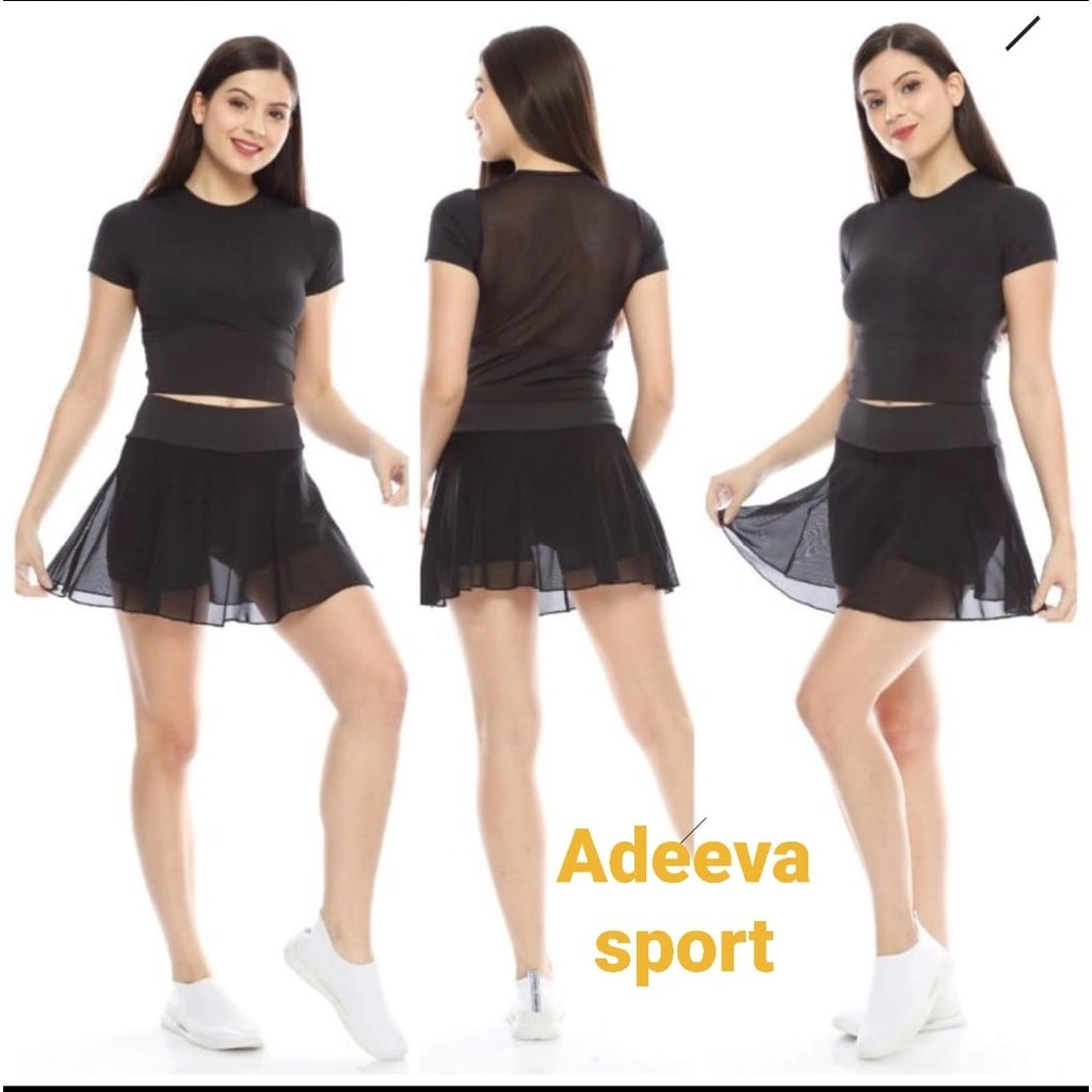 ROK SENAM PENDEK JARING / ROK CELANA JARING / ROK SENAM / ROK OLAHRANGA / ROK FASHION / OUTFIT WANITA