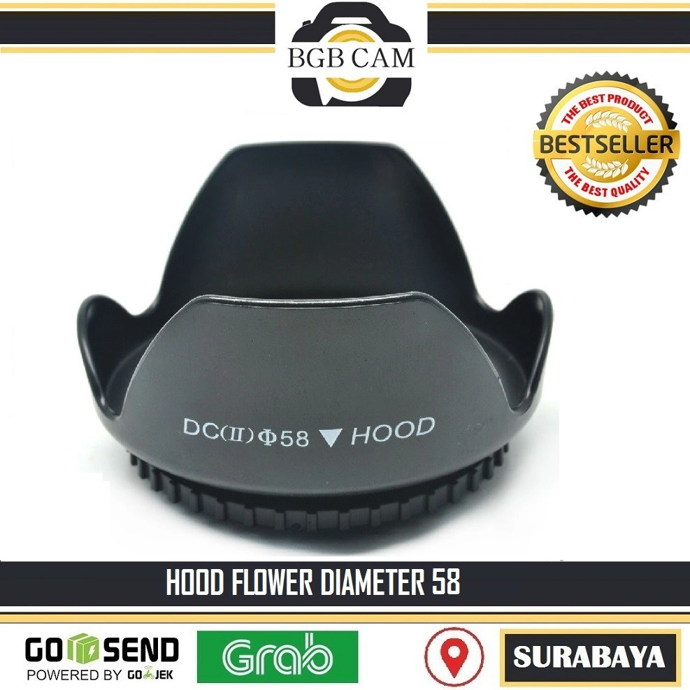 Lens hood diameter 58mm / 58 mm Flower hood DSLR Canon Nikon Sony