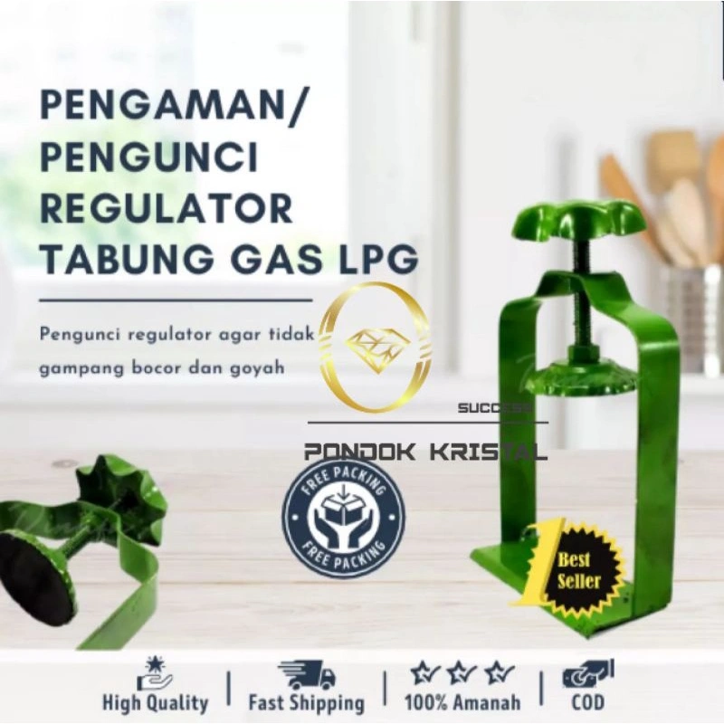 PENJEPIT / PENGAMAN REGULATOR GAS / Pengaman Regulator / Pengunci Penahan Regulator Tabung Gas 3 Kg Dan 12 Kg
