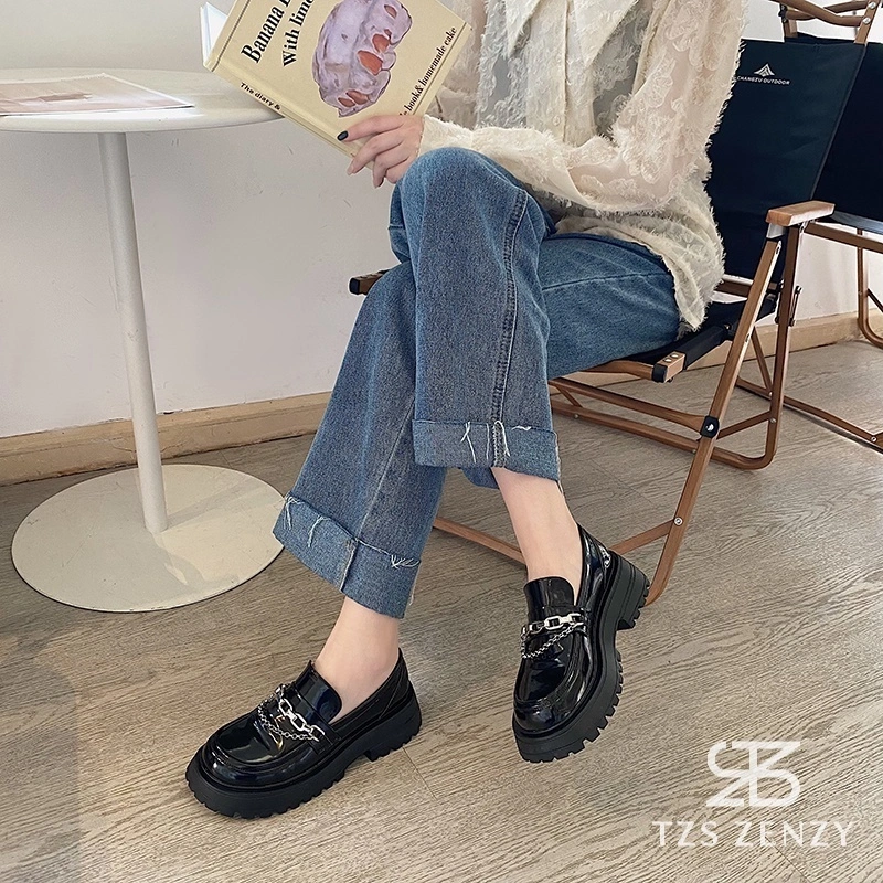 TZS Zenzy Sammy Platform - Sepatu Platform Wanita - Sepatu Loafers Wanita - Sepatu Docmart Cewek