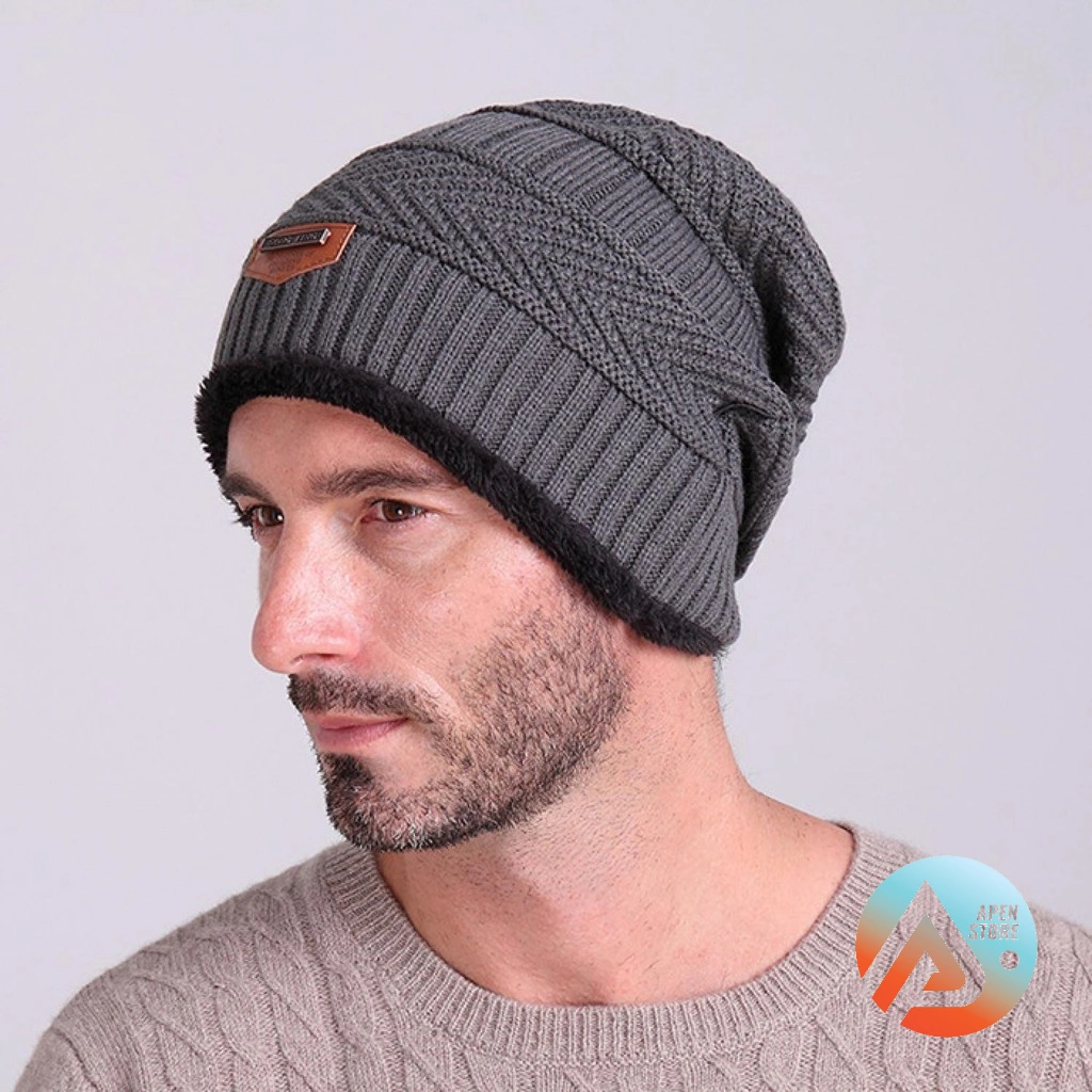 APEN Topi Kupluk Pria Cowok Laki laki Wanita Wool Winter Beanie Hat Aksesoris Fashion Barang Unik