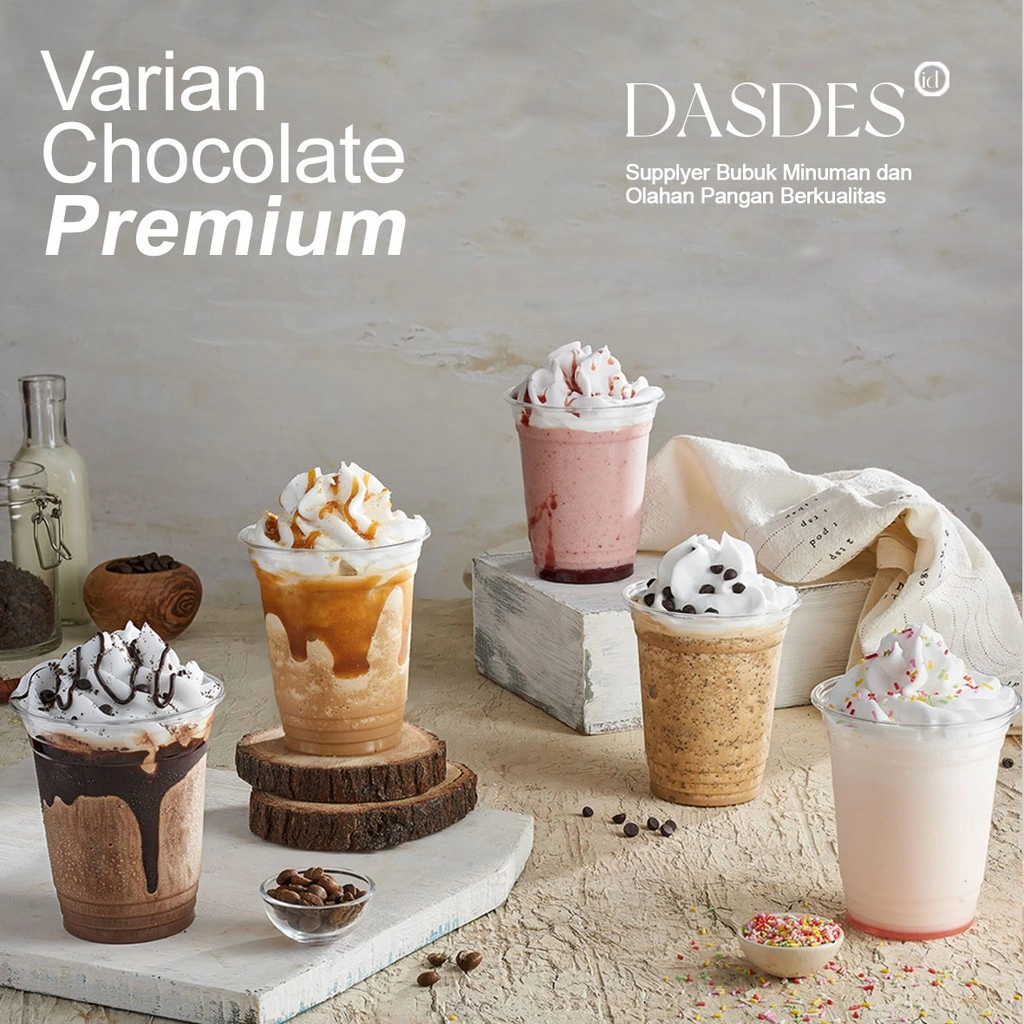 BUBUK MINUMAN VARIAN CHOCOLATE | BUBUK INSTAN | BUBUK DASDES | 1 PACK 20 PCS - DASDES Powder Drink