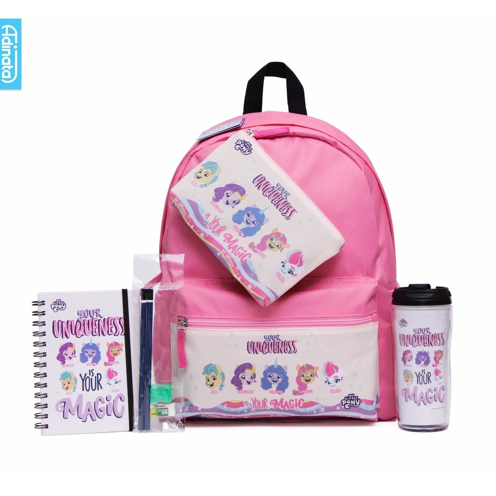 Adinata My Little Pony Bundling Tas Sekolah Ransel XL Anak Perempuan Tas Fashion