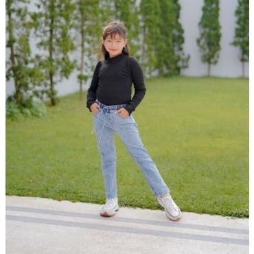 7-12 th / Celana Jeans Panjang Anak Remaja Tanggung Strech Elastis Murah Grosir Import Jogger