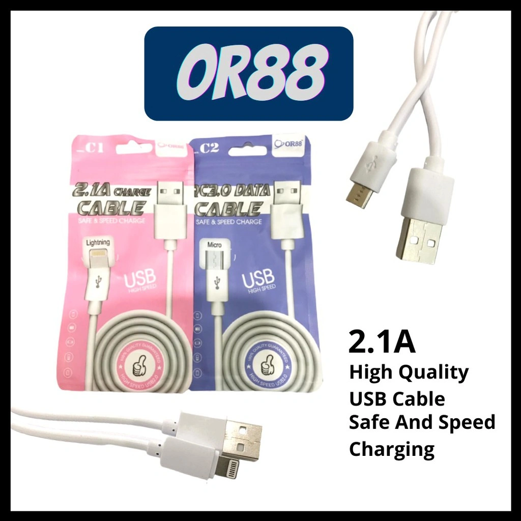 OR88  KABEL Data 2.1A USB Micro / Lighting iP /Micro
