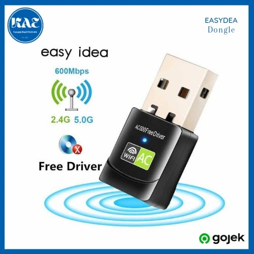 Dongle Wifi Receiver USB EASYIDEA Transmitter STB PC Adapter 600Mbps