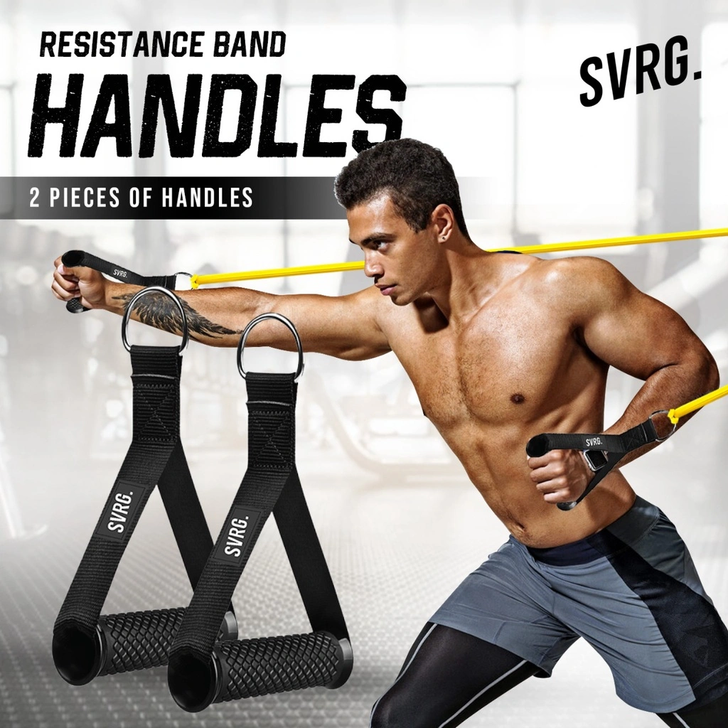 Rubber Handle Svarga Pair – Resistance Band Handles – TRX Handle