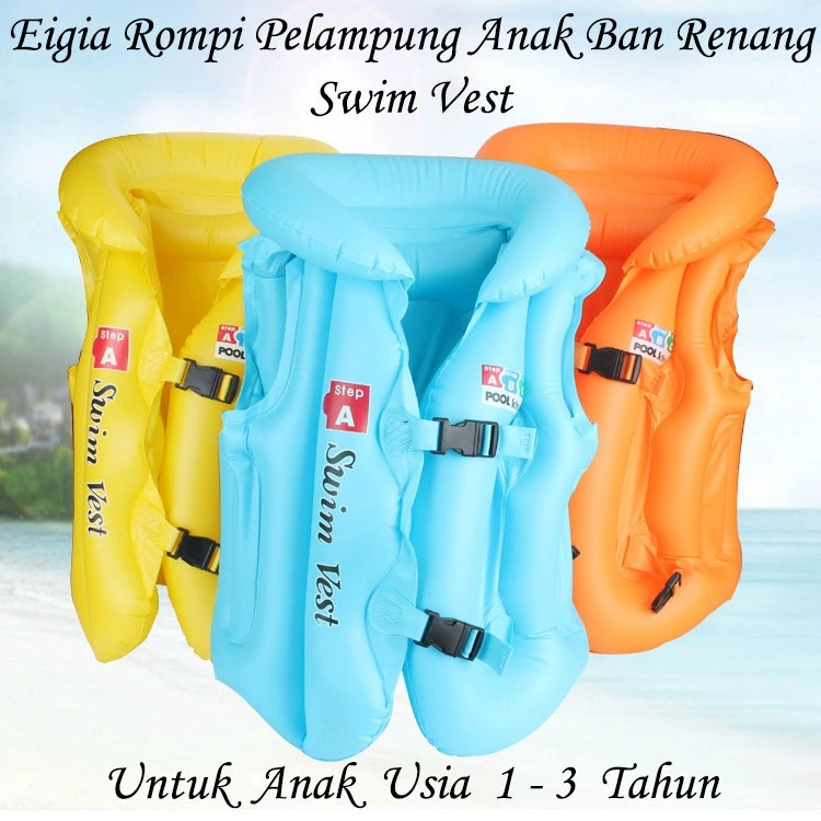 Rompi Renang Anak Pelampung Ban Swim Vest School Swimming Pool 1-3 Tahun Berperahu Surfing