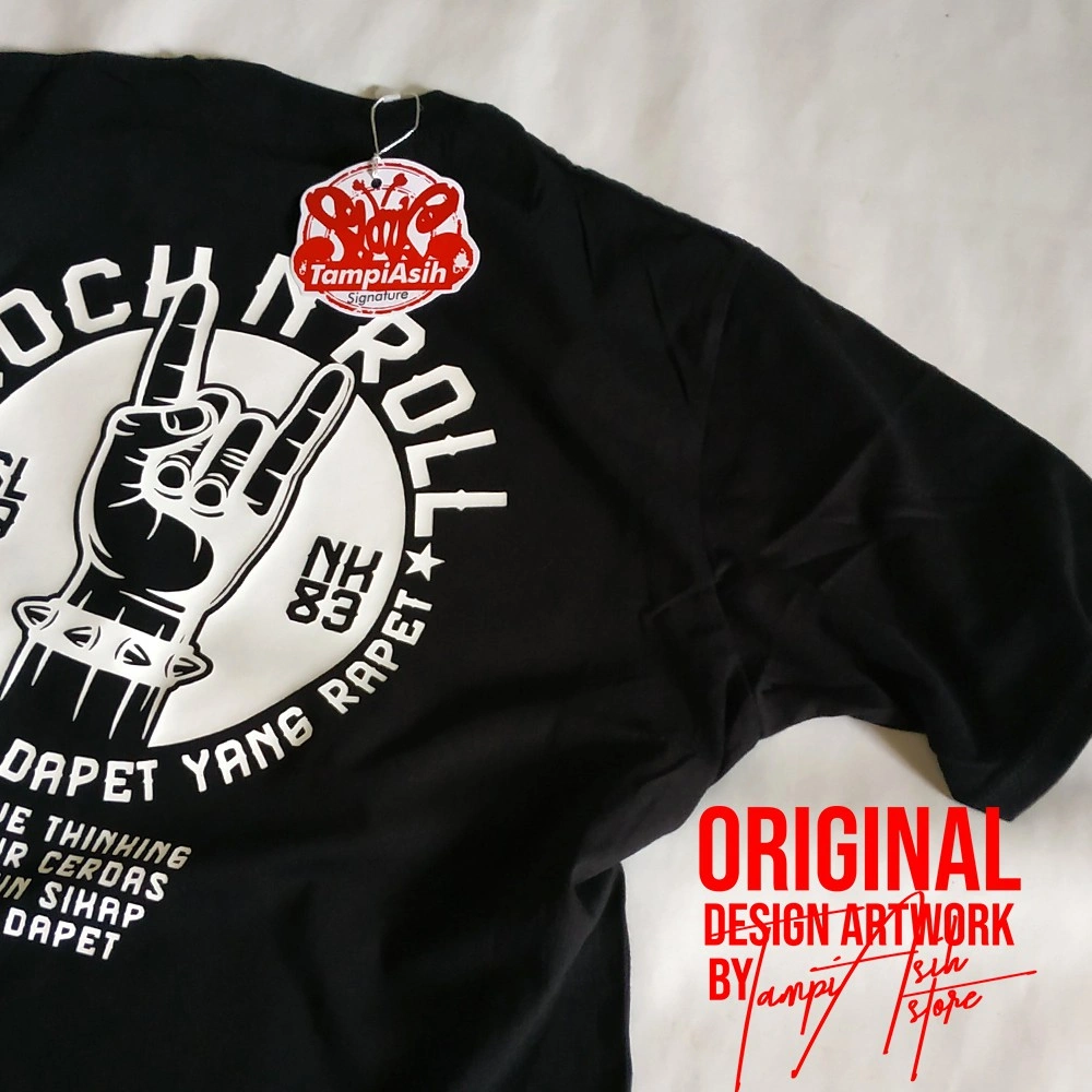 ROCK N ROLL TERUS - LENGAN PENDEK - ORIGINAL MADE IN SLANKERS - BAJU SLANK - KAOS SLANK - TAMPIASIH