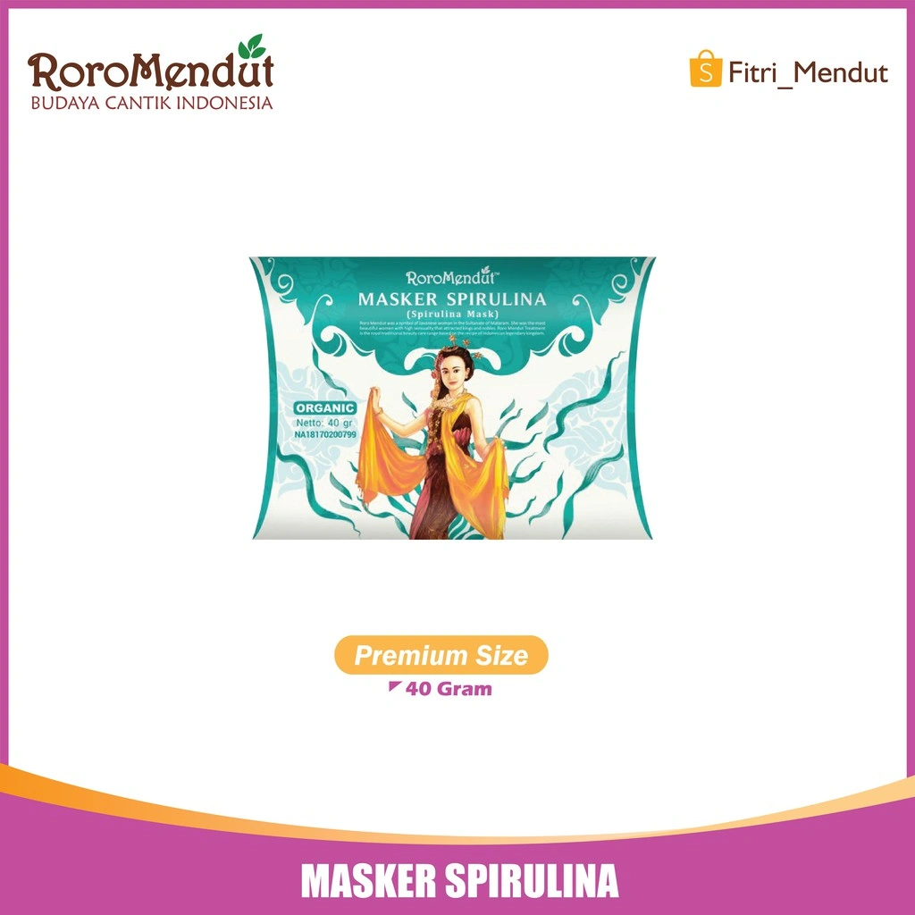 Roro Mendut Masker Spirulina 40gr