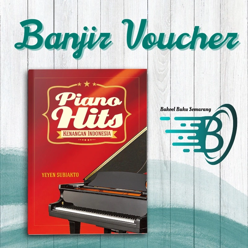 Buku Musik dan Lagu Piano Hits Kenangan Indonesia Partitur Not Balok dan Angka Bisa Dimainkan Dengan Piano, Keyboard Maupun Gitar