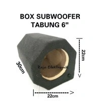Termurah!!! Box Subwoofer Tabung 6 Inch Model Tabung / Bulat Kualitas Suara Terbaik