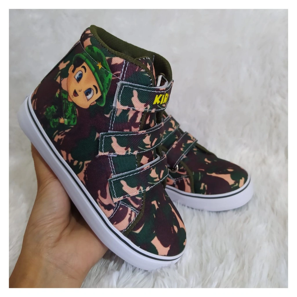 (TERBARU) SEPATU ANAK KARAKTER ARMY +FREE CETAK NAMA DAN PHOTO/FASHION KIDS/TREND KIDS