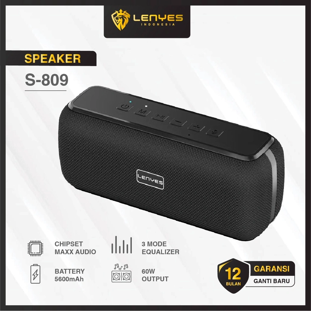LENYES S809 60W MaxxAudio DSP wireless bluetooth hifi stereo portable speaker powerfull bass