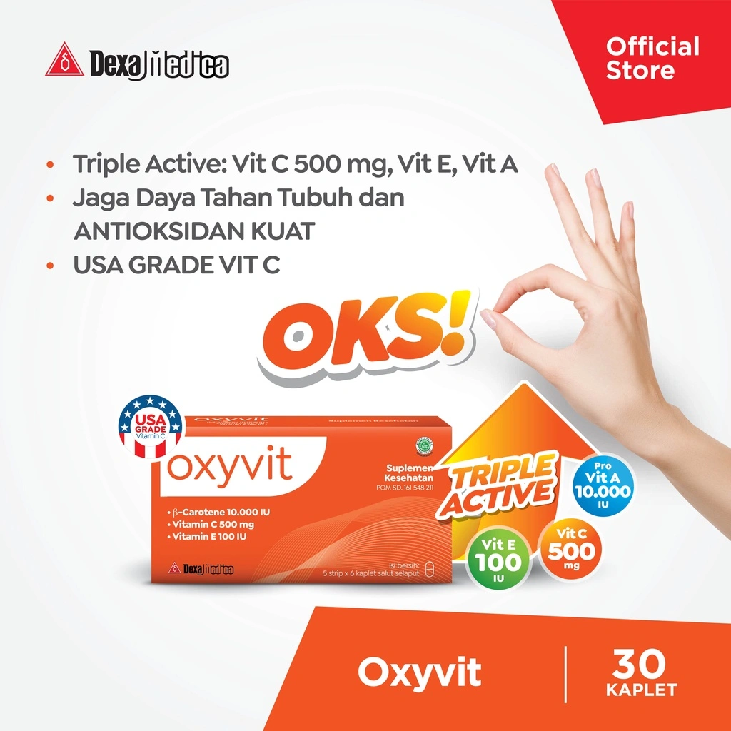 OXYVIT Multivitamin C++ 500 mg USA Grade 30 Kaplet
