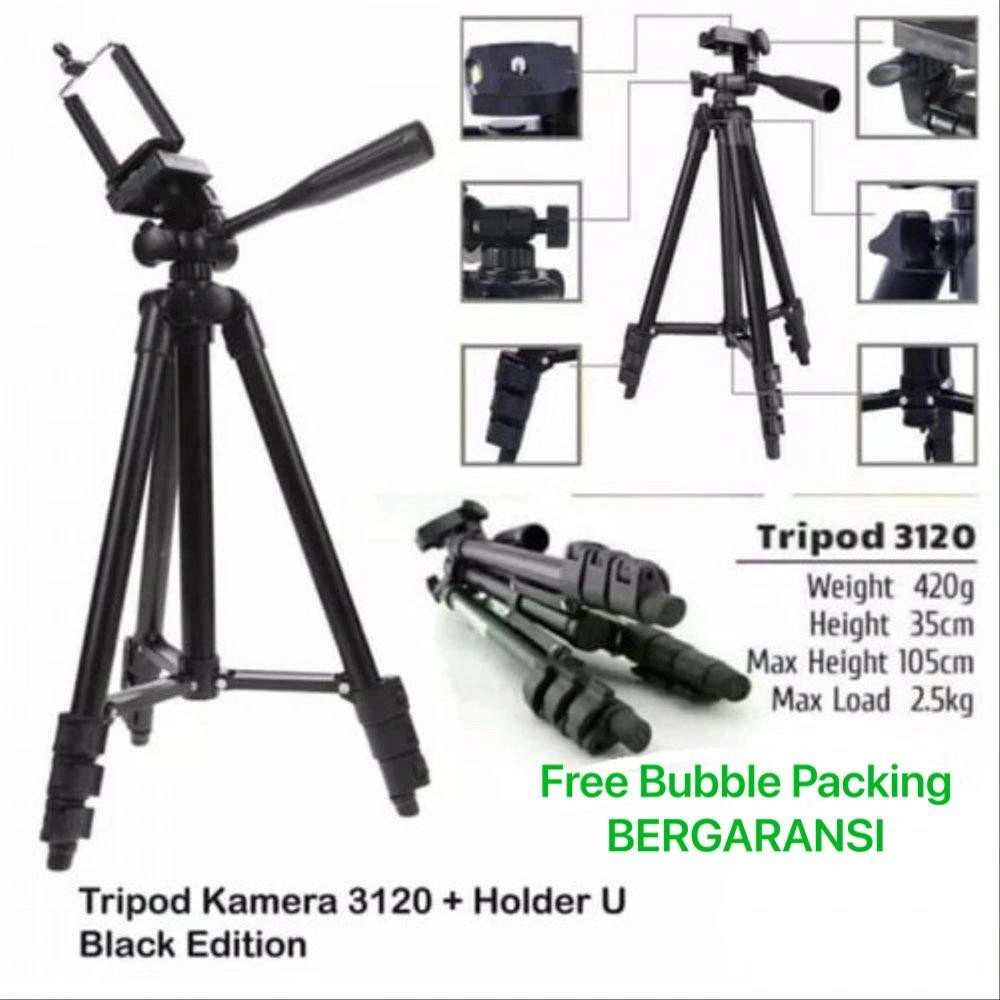 Tripod 3120 Holder U Kaki Stabilizer 1 Meter M3-501 READY MAKASSAR C ZAMZAM