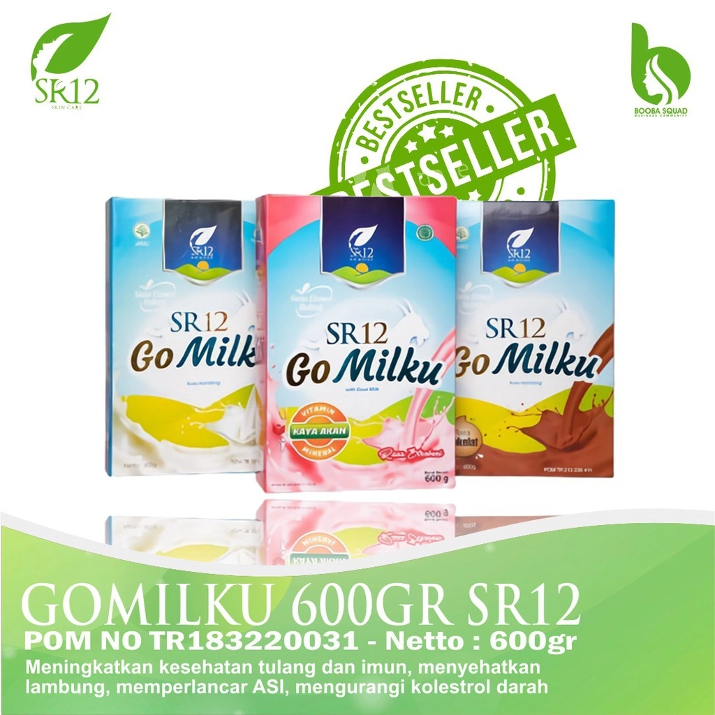 GOMILKU SR12 SUSU KAMBING ETAWA PREMIUM / GO MILKU SUSU SR12 ETAWA HALAL TERBAIK / SUSU KAMBING MENINGKATKAN KESEHATAN & IMUN TUBUH / SUSU PROGRAM KEHAMILAN / ASI BOOSTER / SUSU KESEHATAN & MEMBANTU Menjaga imunitas tubuh