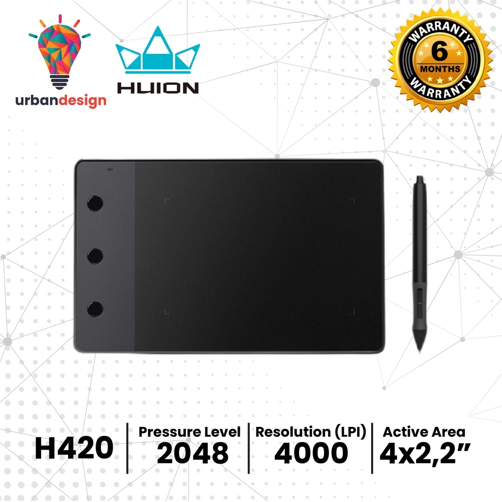 Huion H420 Usb Animation Digitizer Graphics Drawing Tablet