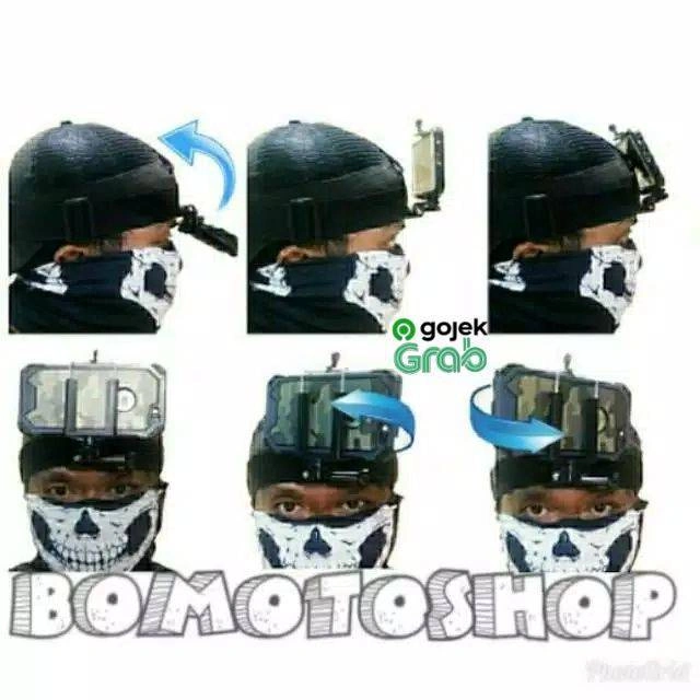 headstrap ikat kepala mounting vlog handphone & action camera
