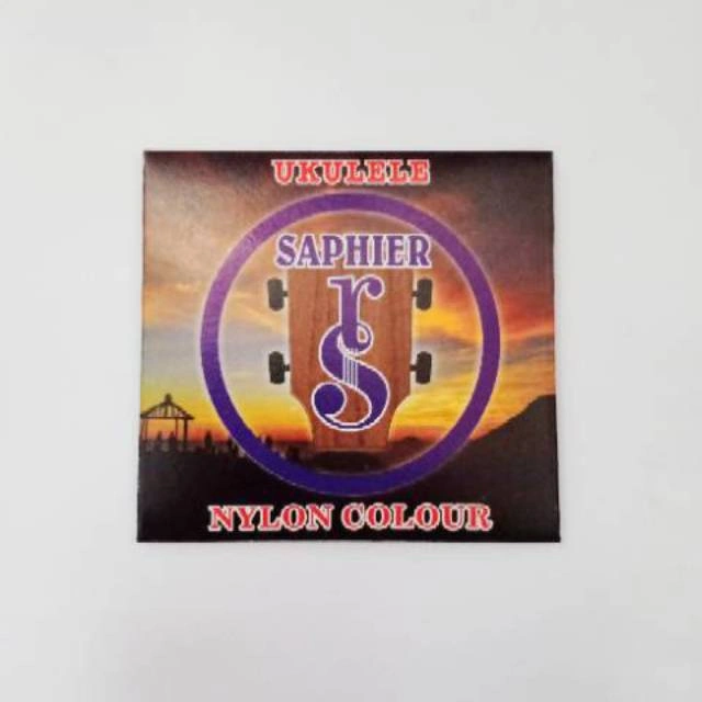 Senar Ukulele Pelangi Warna Kentrung Saphier Nylon Rainbow Colour Polos Set