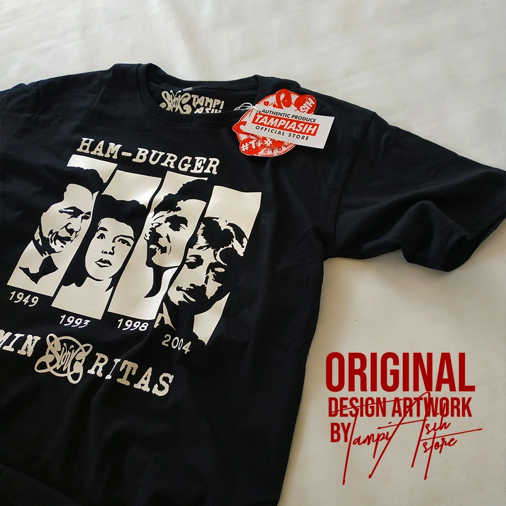 (BISA COD) HAMBURGER - LENGAN PENDEK - 100% ORIGINAL MADE IN SLANKERS - BAJU SLANK - KAOS SLANK