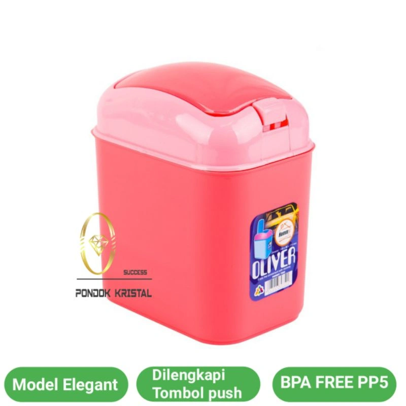 Hommy Tempat Sampah Mini Oliver / Wadah Sampah Mini / Tempat Sampah Mobil