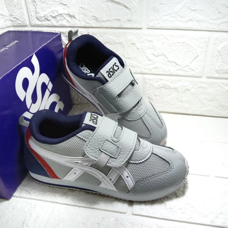 45IK - Sepatu Anak Sekolah Tk/Sd Sepatu Anak Sekolah Model Velcro Sepatu Anak Abu Sneaker Anak Kasual Sepatu Anak Laki/Perempuan Size 26/37