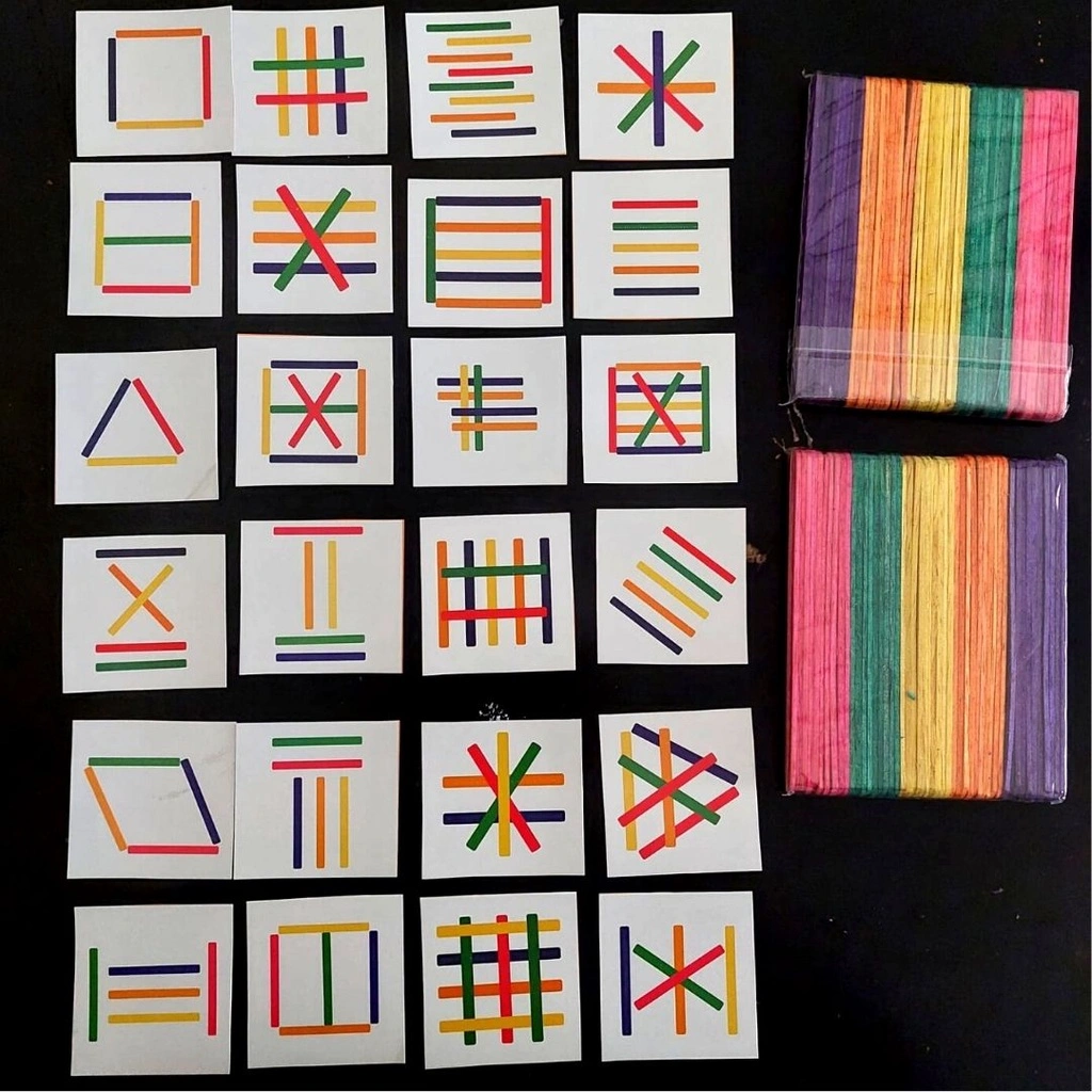 Mainan Edukasi Anak Laki Laki Perempuan 1 2 3 4 5 6 Tahun PAUD TK Balita Montessory Toys Puzzle Menggunakan Stik Ice Cream
