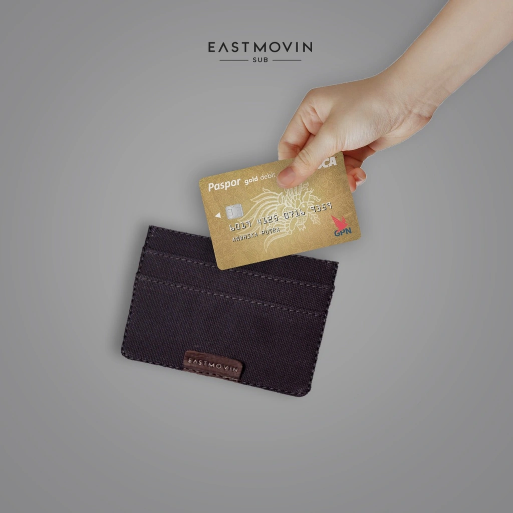 EASTMOVIN Dakota Card Holder Dompet Kartu Tipis Card Wallet Simple Pria dan Wanita Kanvas TEBAL
