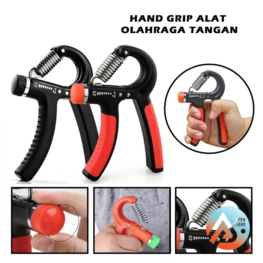 APEN Handgrip 5-60KG Adjustable Alat Latihan Otot Tangan Wrist Forearm Strength Exerciser Training Gym