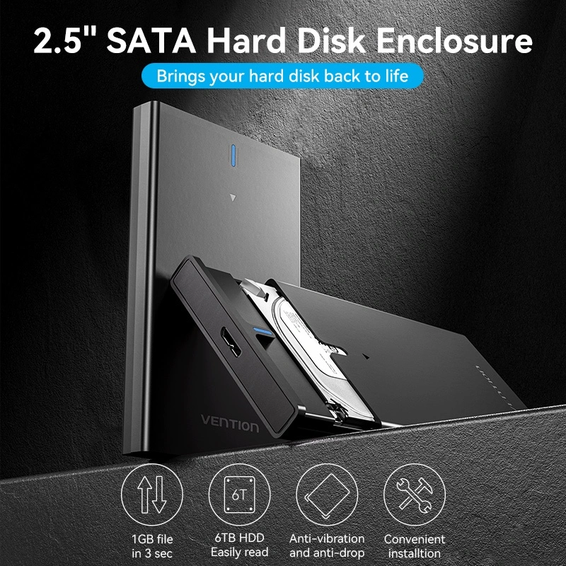 Vention SATA HDD SSD 2.5 Enclosure Case External