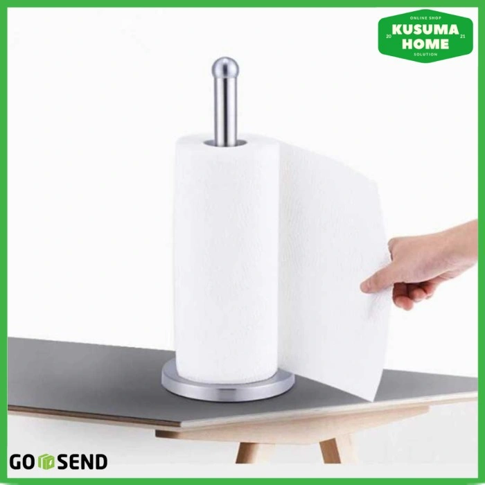 Tempat Tisu Gulung Fostor Kitchen Paper Roll Towel Holder Stand