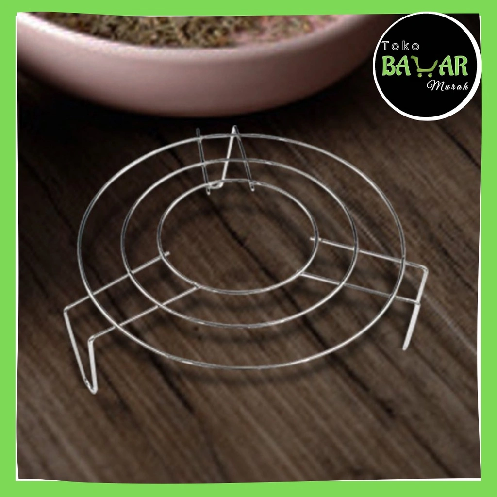 Tatakan Panci Kukusan Stainless Steel / Tatakan Wajan Kukusan / Tatakan Makanan Stainless Steel