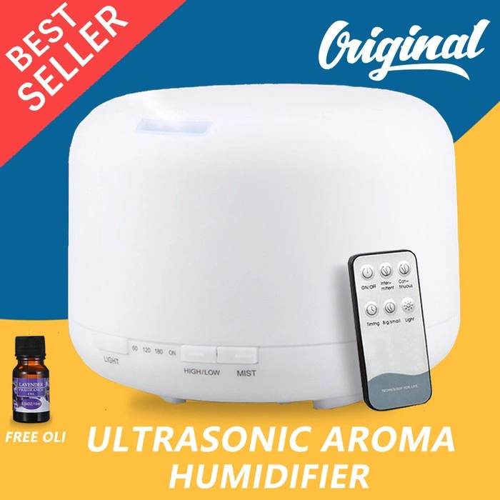 Ultrasonic Aroma Diffuser Humidifier Air Purifier FREE ESSENTIAL OILS 7 Color LED 300ML