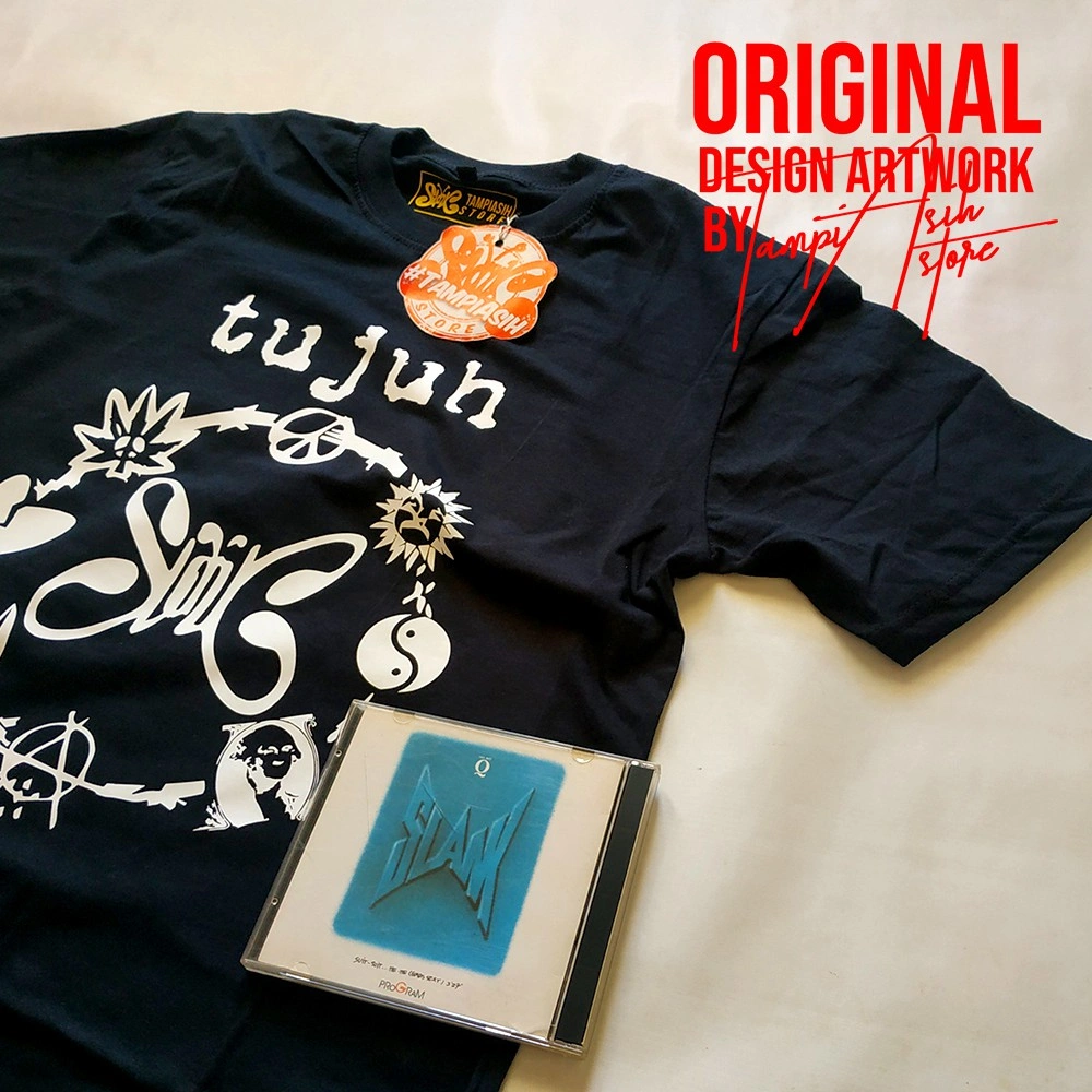 TUJUH - LENGAN PENDEK - 100% ORIGINAL MADE IN SLANKERS - BAJU SLANK - KAOS SLANK - TAMPIASIH 8