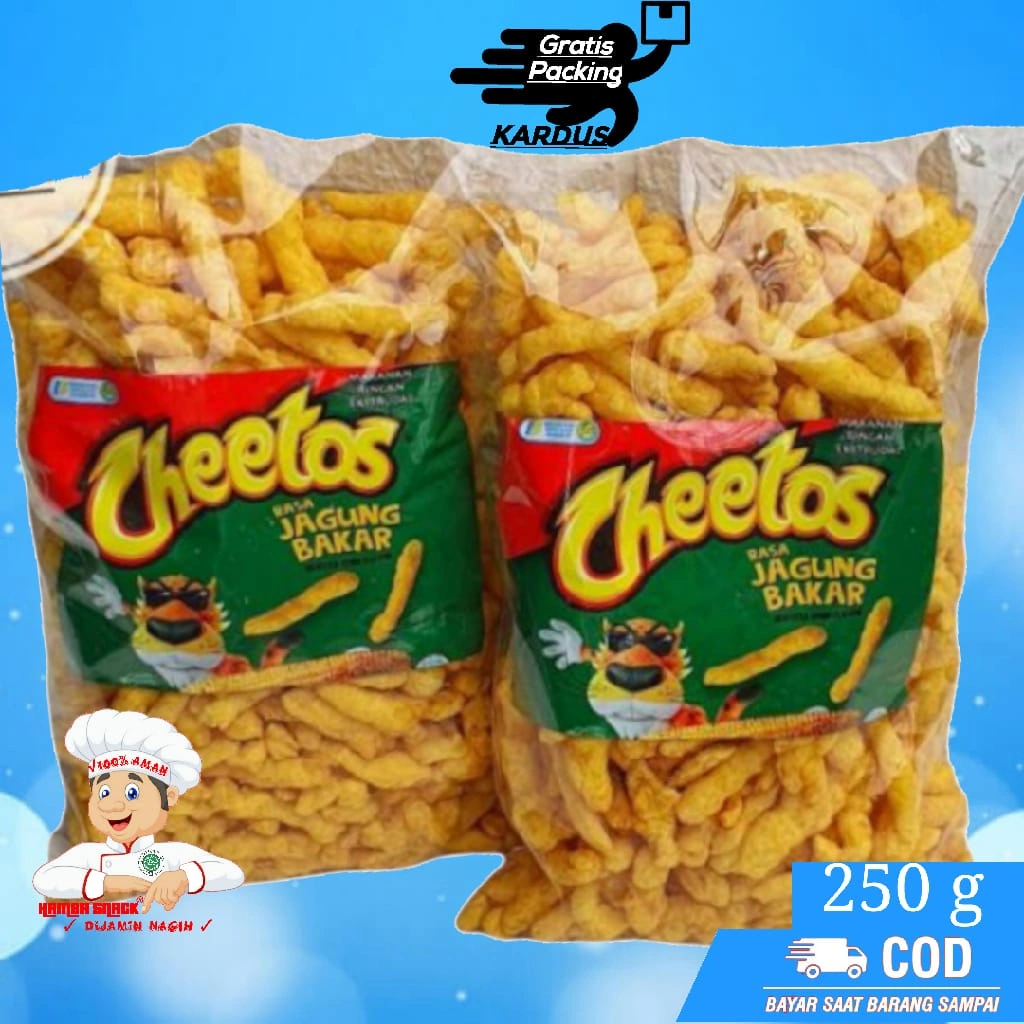SNACK CHEETOS 250g RASA JAGUNG BAKAR - BISA COD / TERLARIS TEMAN NGEMIL / TES TWIST CORN | makanan ringan  jajanan jadul camilan termurah jajanan murah cemilan sehat snack kiloan