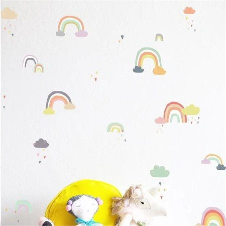 Pusat Wallsticker - Stiker Dinding Pelangi / Walldecals Rainbow Dekorasi Ruangan Kamar Anak