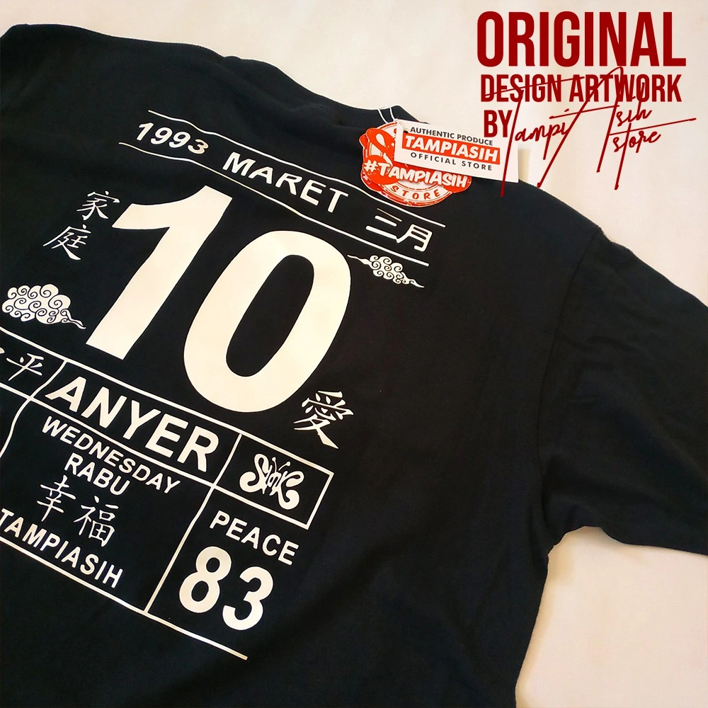 ANYER 10 MARET - LENGAN PENDEK - 100% ORIGINAL MADE IN SLANKERS - BAJU SLANK - KAOS SLANK - 12