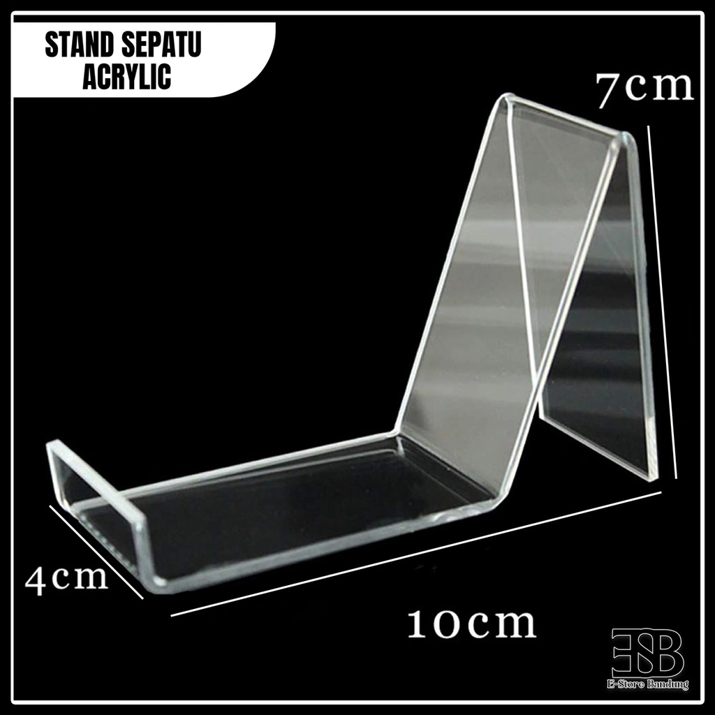 Stand Sepatu Akrilik Cewe Cowo / Holder Display Shoe / Tempat Pajangan Sepatu Acrylic