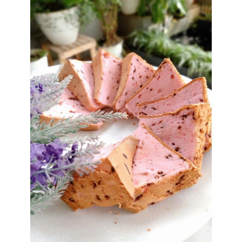 Kue Bolu Panggang Rasa Strawbery Shiffon Stroberi Enak Lembut Wangi Chiffon Chifon Shifon Sifon Fresh Dan Murah