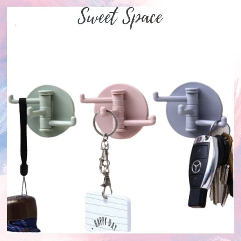 GANTUNGAN HOOK 3 KAIT TEMPEL DI DINDING [SWEETSPACE]