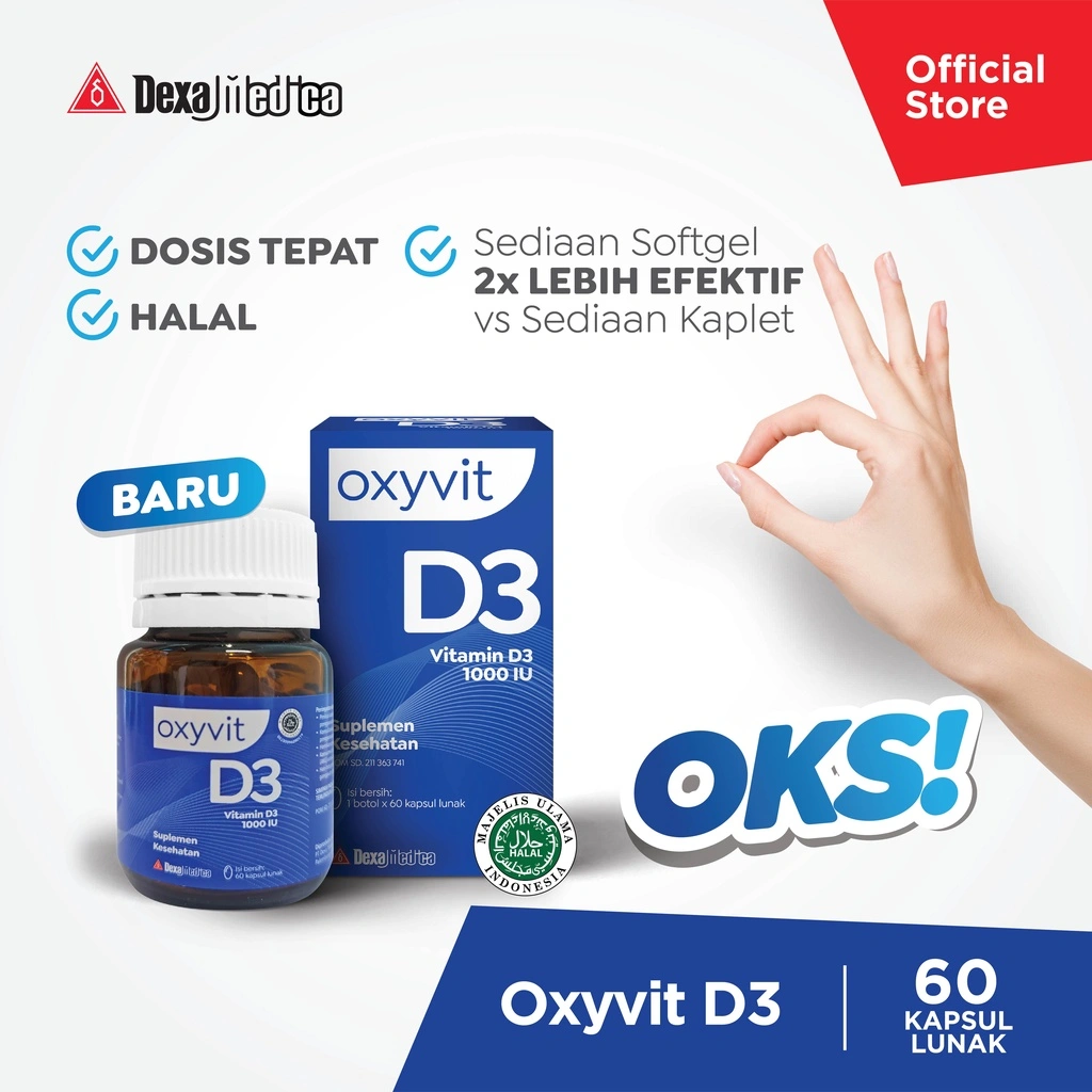 Oxyvit Multivitamin D3 1000 IU 60 Softgel