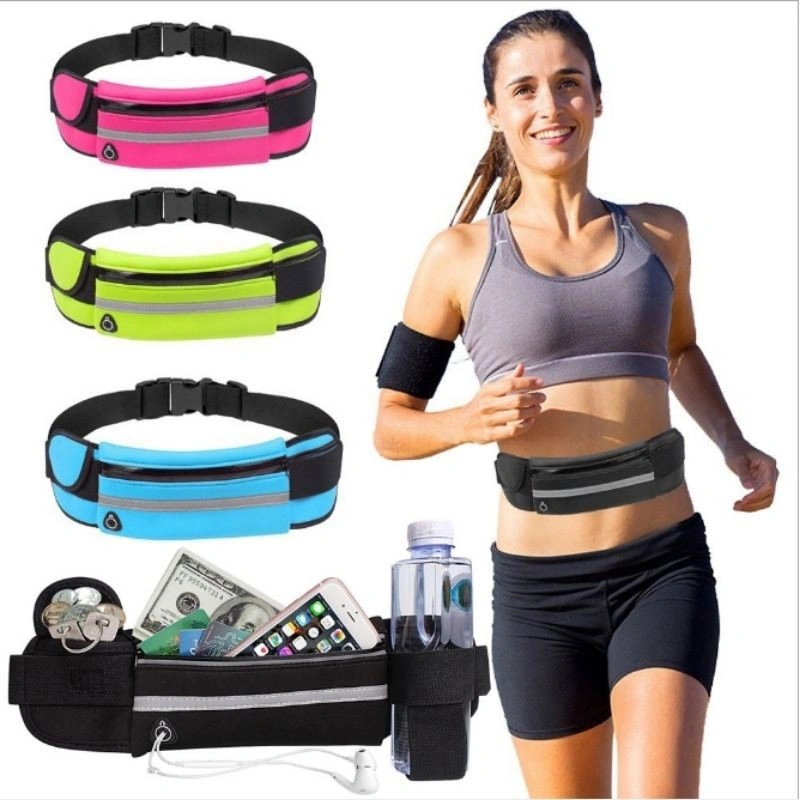 [ JD Store ] Tas Olahraga Running Premium  Waist Bag Jogging Belt All Slot Simpan Barang Waterproof Nilon Khusus TAS PINGGANG