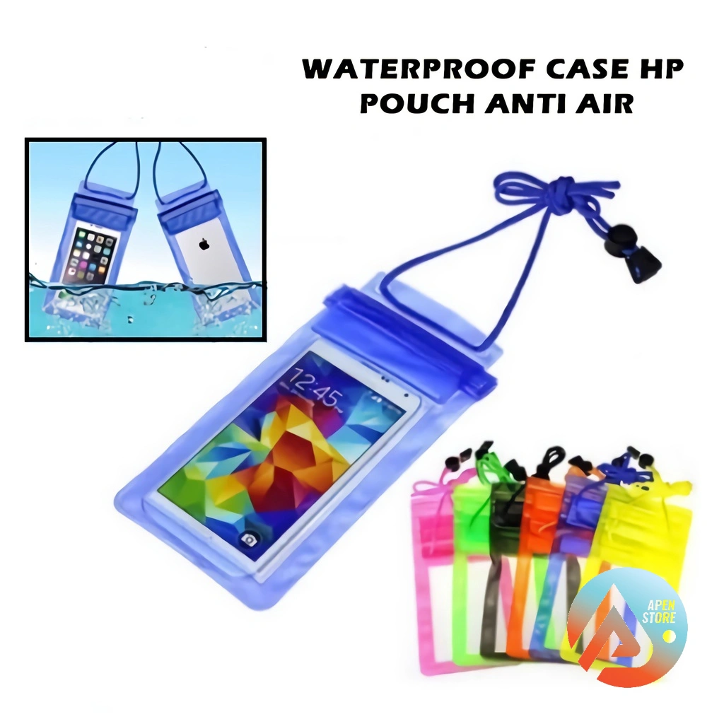 APEN Sarung Hp Anti Air Pouch Bag Universal Handphone Foto Dalam Cover Tahan Waterproof Case 6,3inch