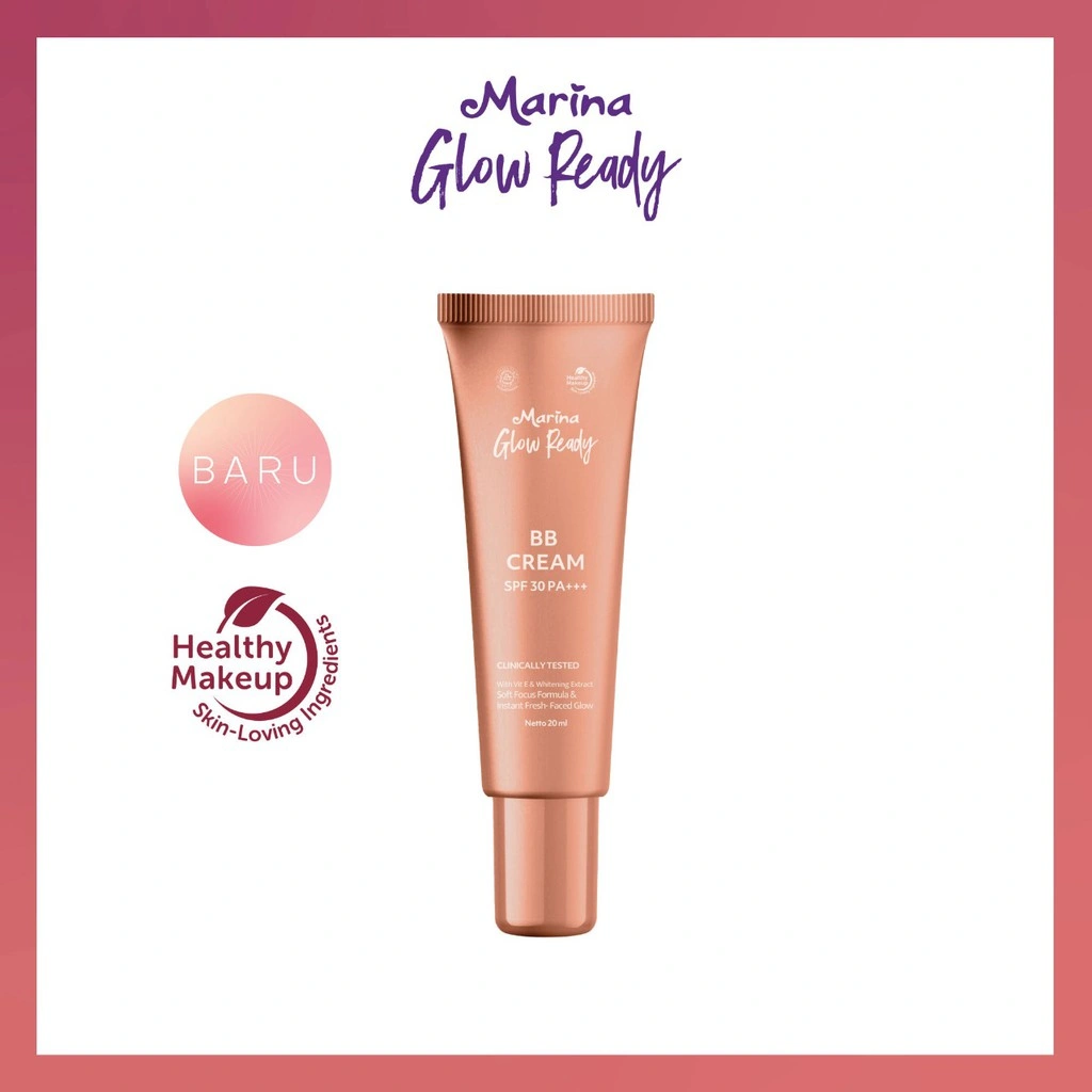 Marina Glow Ready BB Cream SPF 30 PA+++ - Exp : 08.2027