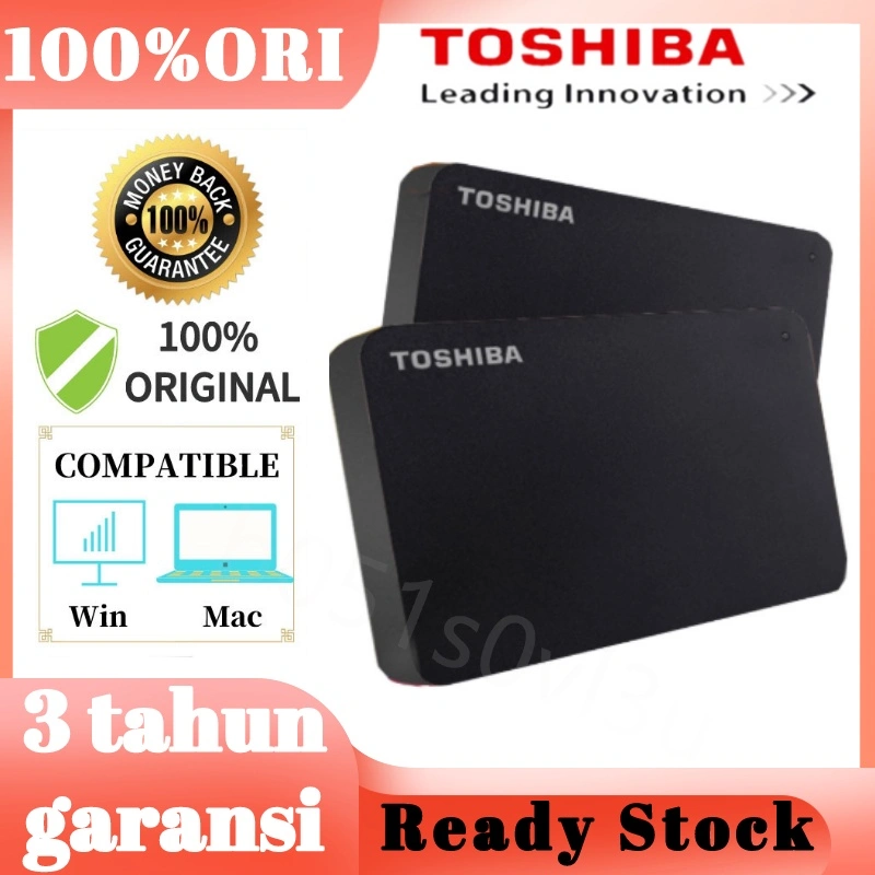 Toshiba Hardisk Eksternal 2.5" Portable Hardisk USB 3.0 HDD Untuk PC/Laptop External Hard Disk HDD External Hard Drives