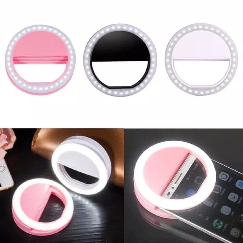 Ring Light Selfie LED / Lampu Selfie Bulat Untuk Kamera Camera Hp Flash Charm Eyes