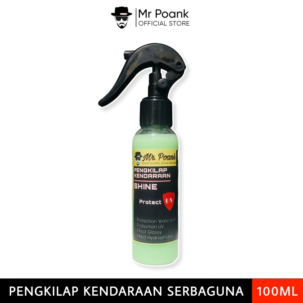 Mr Poank Pengkilap Body Dashboar Dortrim Body Kulit Jeruk bodi kasar Mobil Motor 100ml Trigger