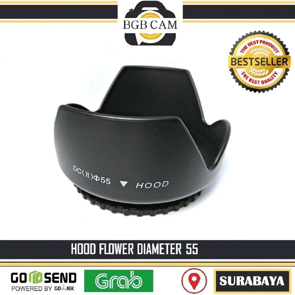 Lens hood diameter 55mm / 55 mm Flower hood DSLR Canon Nikon