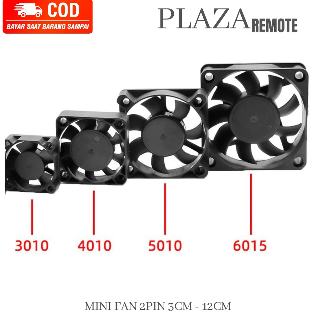 MINI COOLING FAN DC 3010 4010 4020 5012 6010 6015 6025 7015 8025 9025 12025 3CM - 12CM 12V